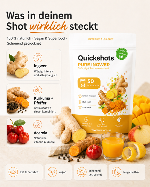 🫚 Konzentrierter Ingwer-Shot